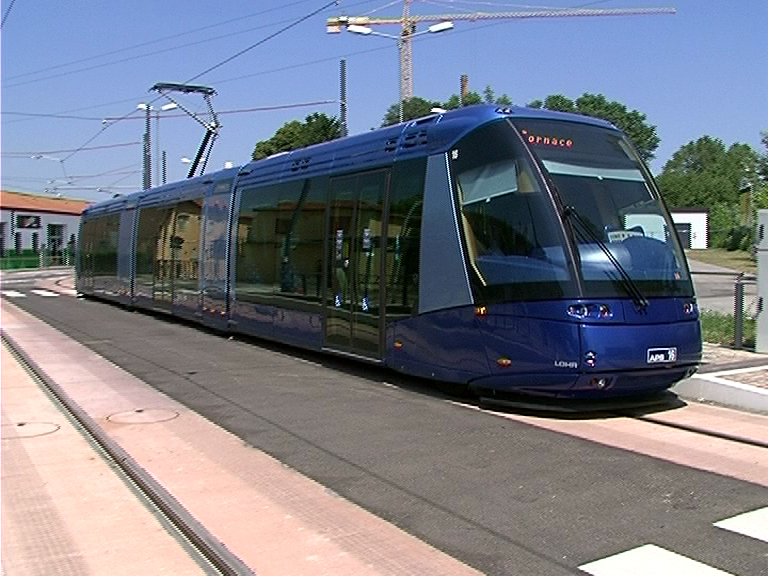 Tram blu
